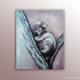 Maman arbre, portrait animalier de l'artiste Helena Monniello, d'un koala faisant la sieste sur un arbre.