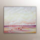 "Contemplation" : Paysage marin de l'artiste Helena Monniello réalisé en peinture acrylique sur toile.