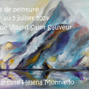 Stage de peinture acrylique juillet 2024 avec l'artiste Helena Monniello